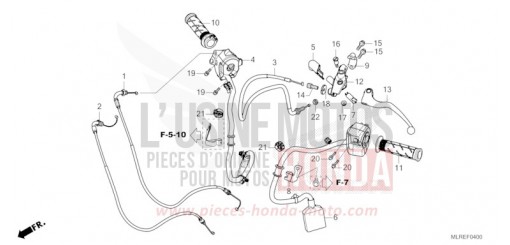 LEVIER DE GUIDON/COMMUTATEUR/CABLE CB500FAR de 2024
